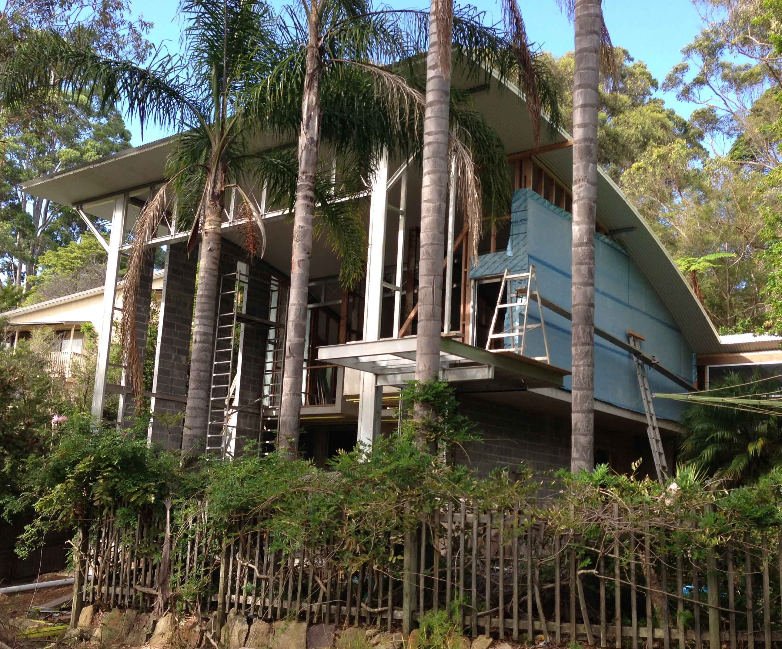 Forestville House Frame under Construction