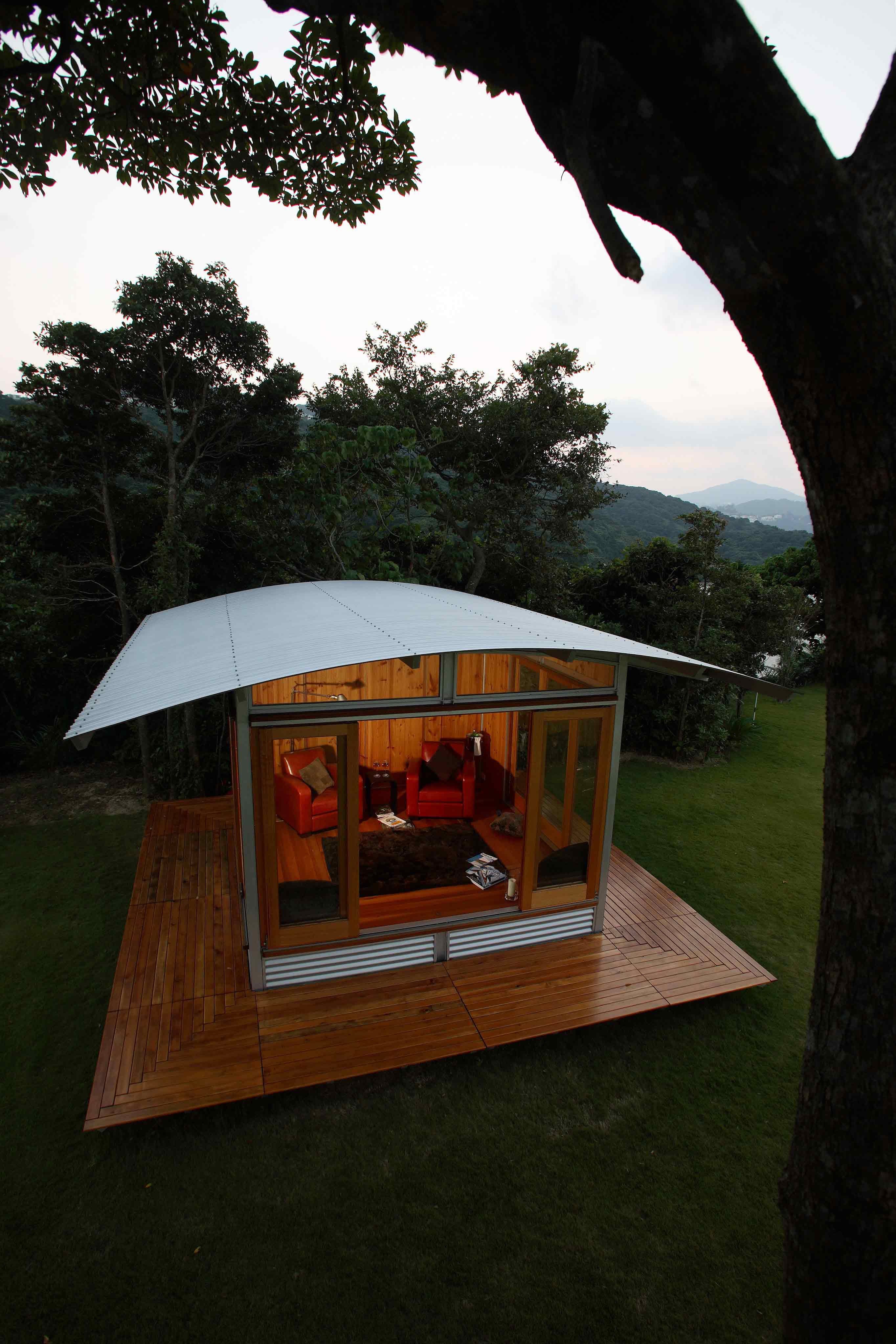 Hong Kong Ecoshelta Evening Aerial View